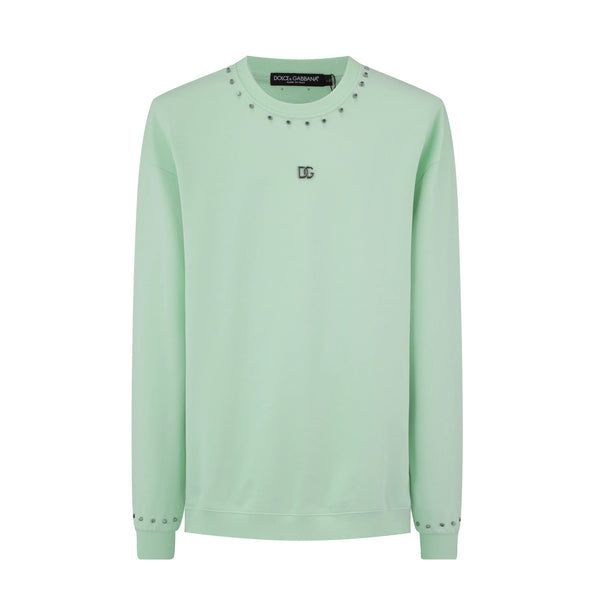 Buzo Oversize 568026 Verde Claro Cuello Redondo Para Hombre