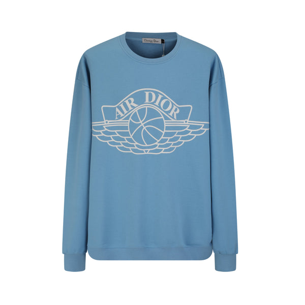 Buzo Oversize 568006 Azul Claro Cuello Redondo Para Hombres