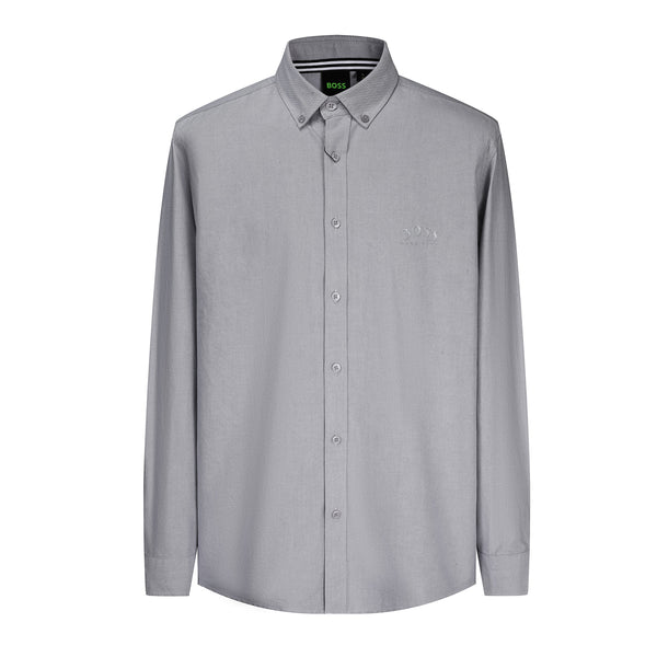 Camisa 50009 Gris Manga Larga para Hombre