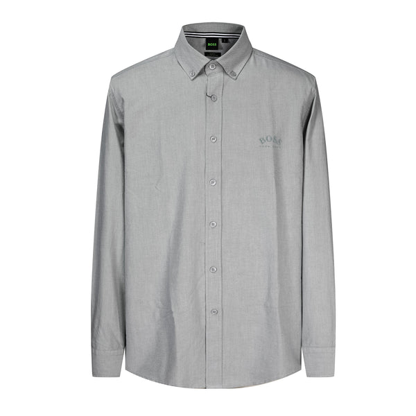 Camisa 50009 Gris Claro Manga Larga para Hombre