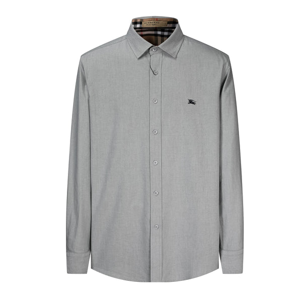 Camisa 50012 Gris Claro Manga Larga para Hombre